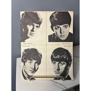 Vintage 1963 Beatles Songbook w/ Photo Insert – Missing Cover – Original